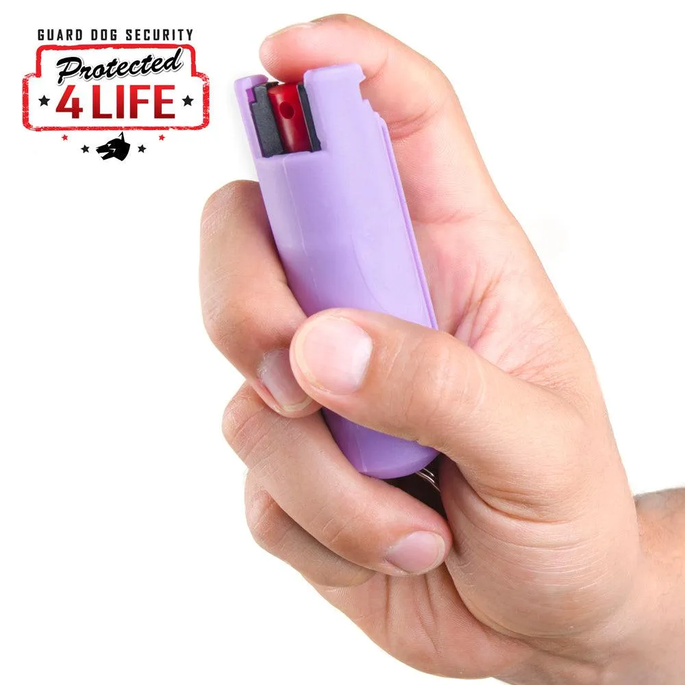 10 Units Lilac Guard Dog Hard Case Pepper Sprays