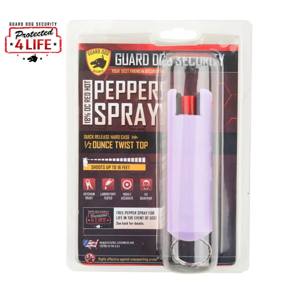 10 Units Lilac Guard Dog Hard Case Pepper Sprays