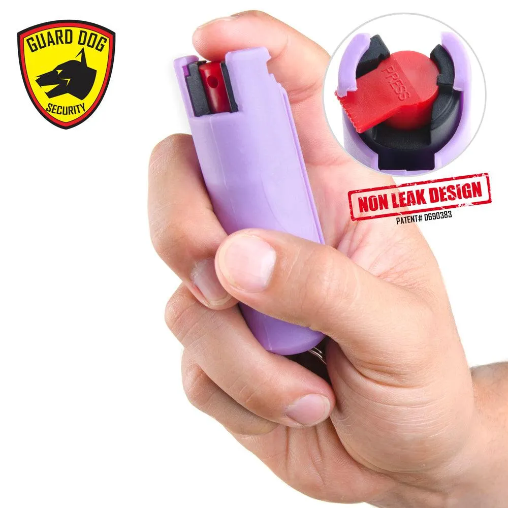 10 Units Lilac Guard Dog Hard Case Pepper Sprays
