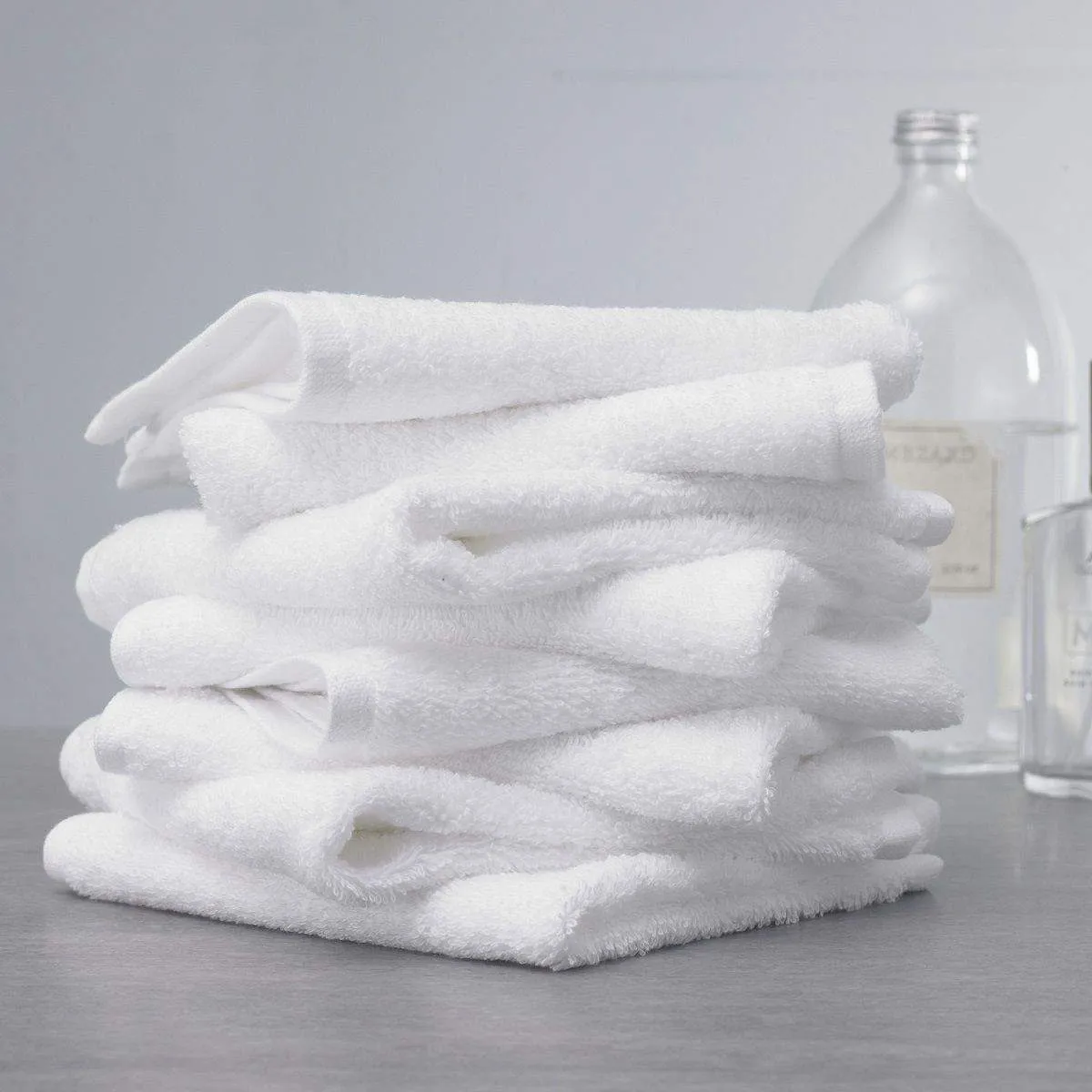 100% Cotton Washcloths Set – 10x Highly Absorbent Fingertip Towels