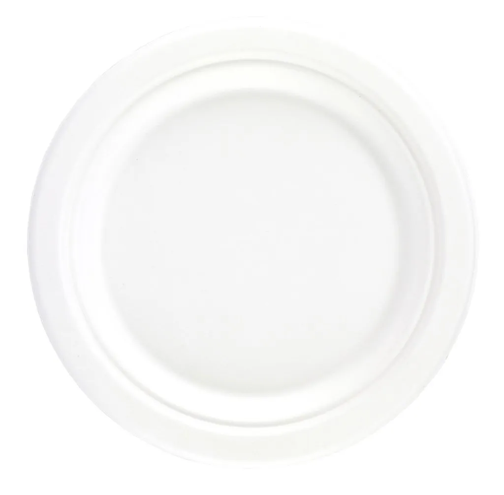 10" (26cm) Bagasse Compostable Plates