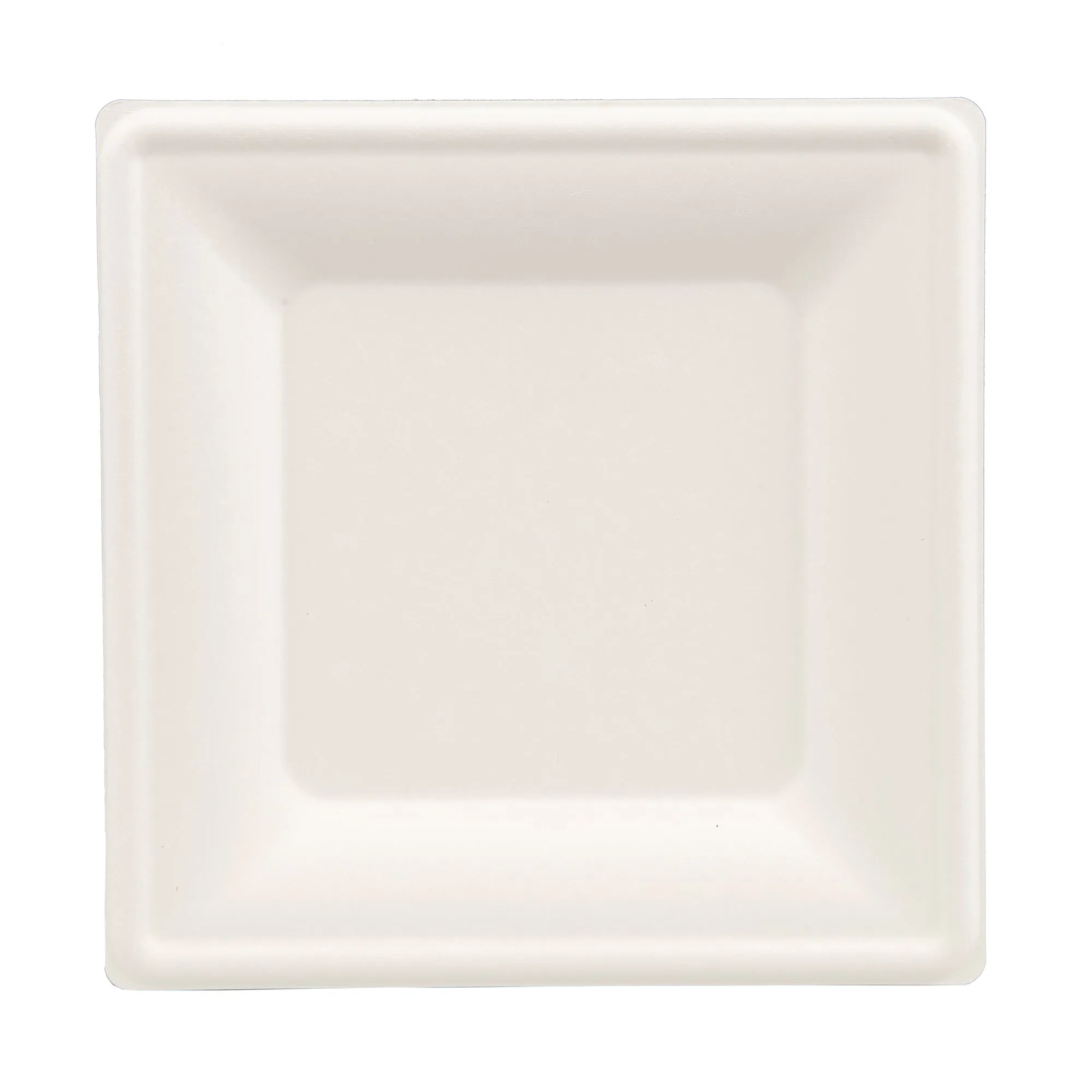 (125 PACK) 10” Inch Square Bamboo Plates