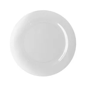 12pk PP Injection White Reusable Plastic Plates