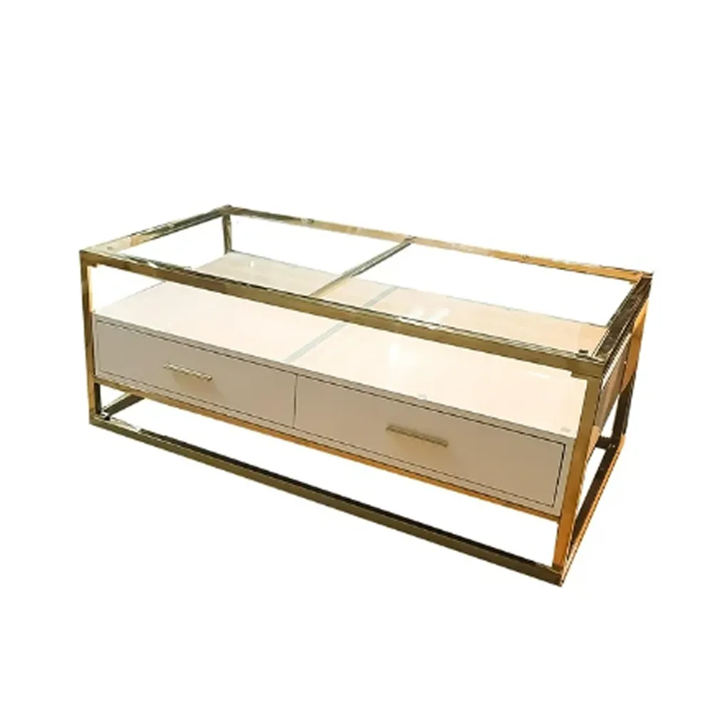 2 Drawers Modern Style Coffee Table