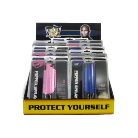 36 Units Mix Pepper Spray Colors and Black and Pink Comb Knives Bundle