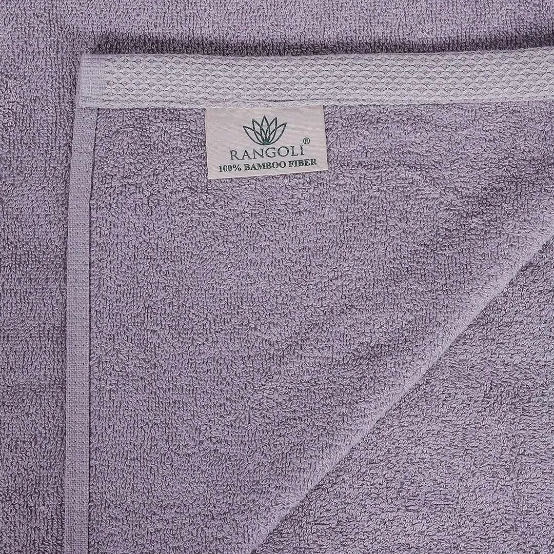 500 GSM Bamboo Hand Towel Set Of 2 - Grey | Ultra Soft & Highly Absorbent Towels