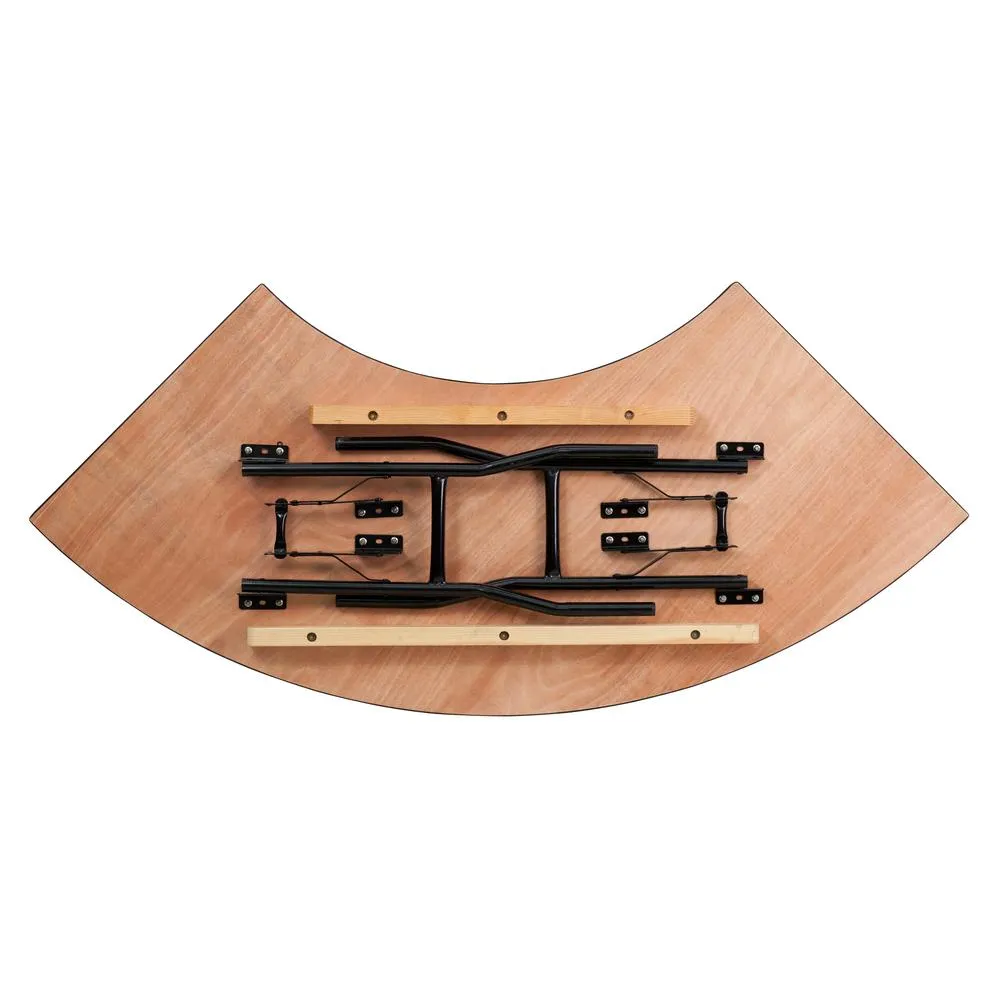 5.5 Ft. X 2 Ft. Serpentine Wood Folding Banquet Table By Flash Furniture