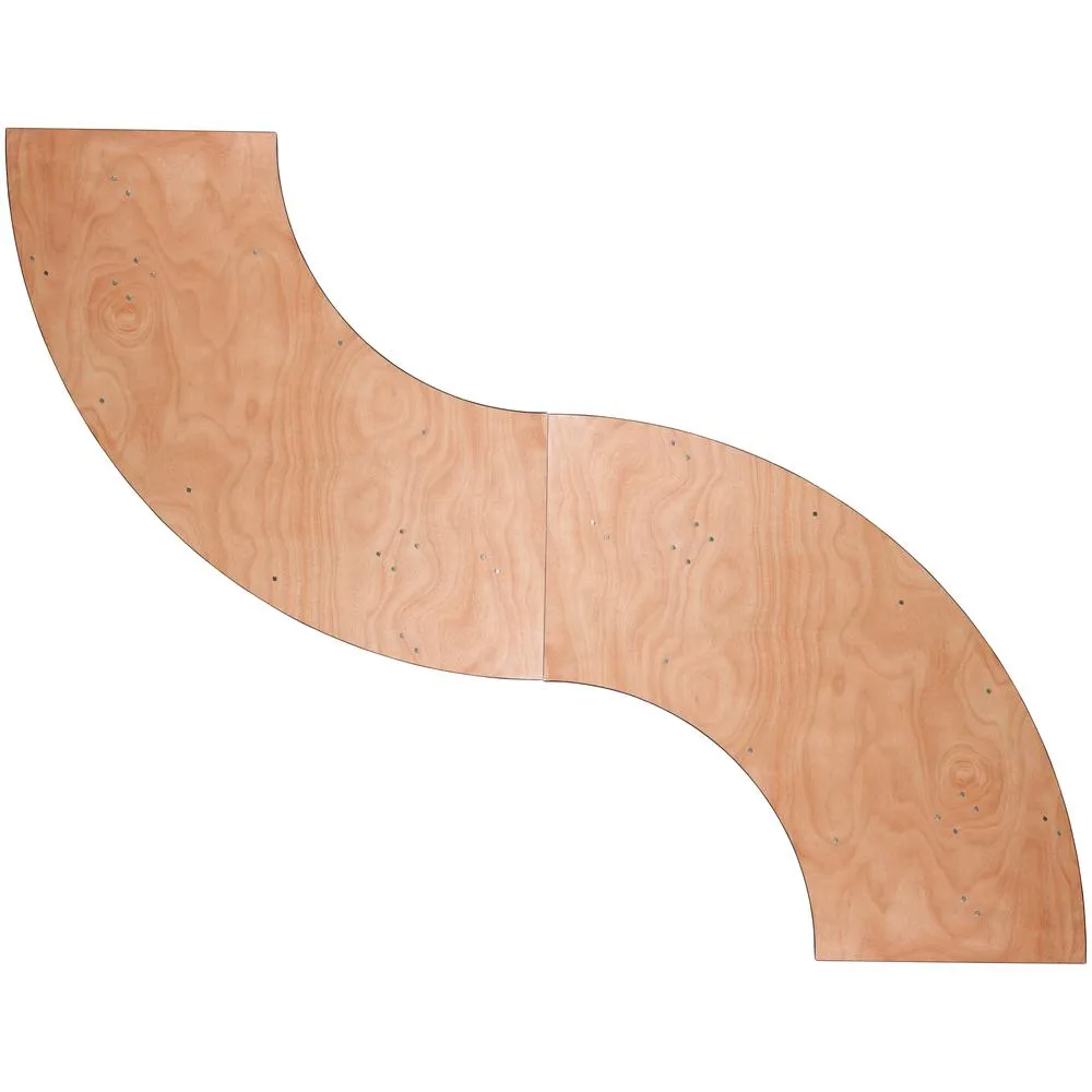 7.25 Ft. X 2.5 Ft. Serpentine Wood Folding Banquet Table By Flash Furniture
