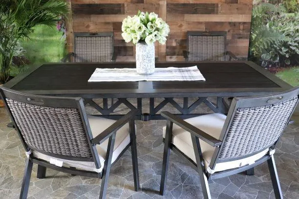ADDISON 5 PIECE DINING SET - 42" x 84" Dining Table and 4 Chairs