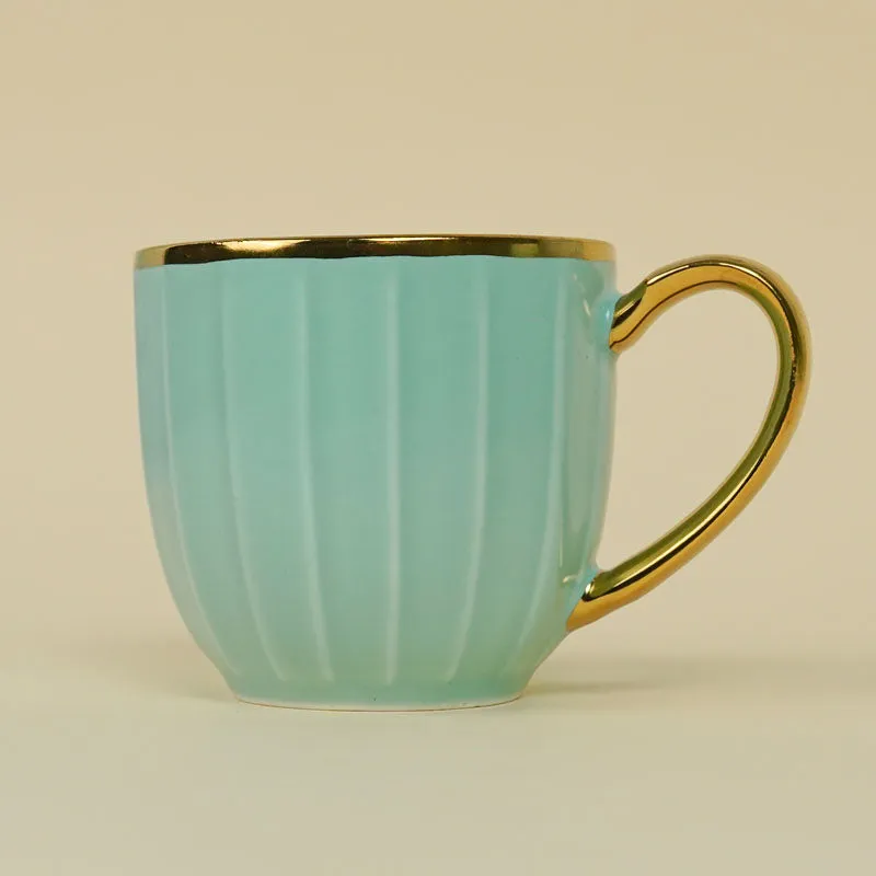 Alchemy Beige Green Cup (220 ML) - Set Of Six