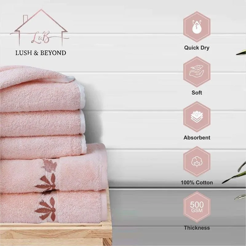Aqua Ripple Hand & Face Towel (Blue) - Three Piece Set