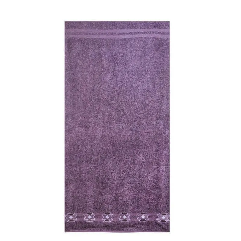 Aqua Ripple Towel (Purple) - Four Piece Set