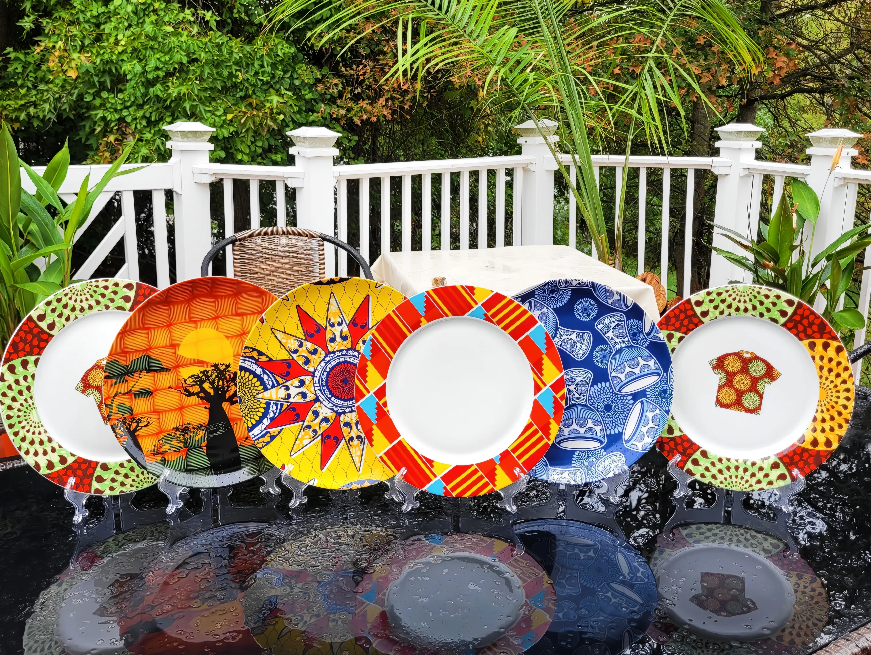 Assorted Ceramic Plate Set