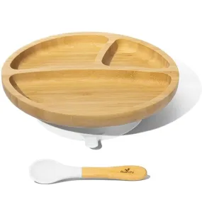 Avanchy Bamboo Baby Plate & Spoon Set