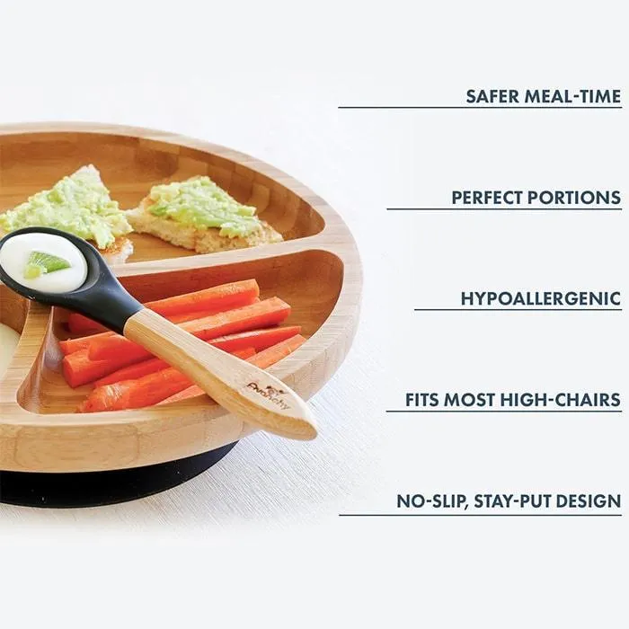 Avanchy Bamboo Baby Plate & Spoon Set
