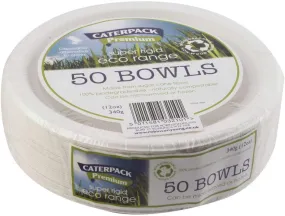 Belgravia Super Rigid 7 Inch 12oz Biodegradable Bowls (Pack of 50) 3866