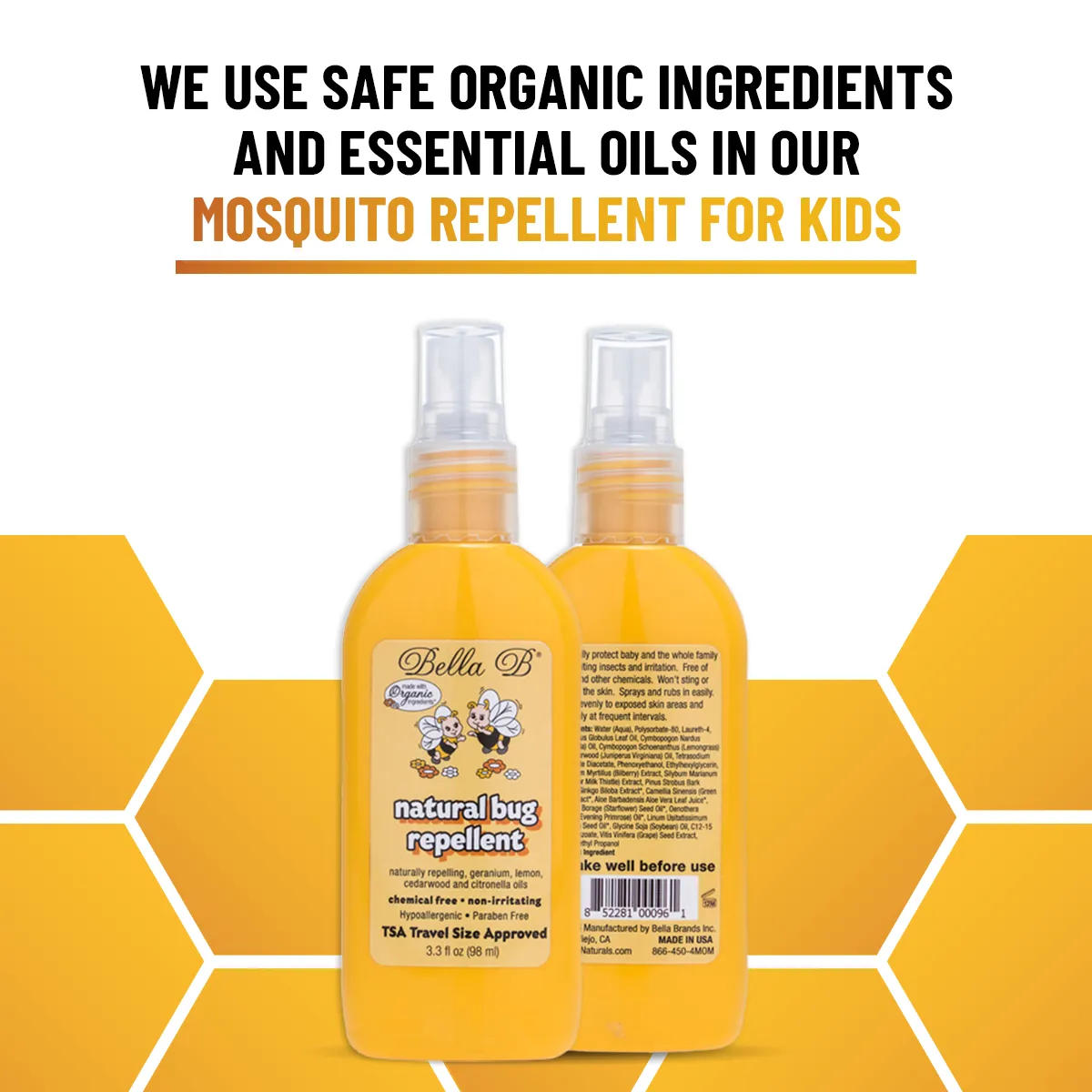 Bella B Buzzy Bee Natural Bug Repellent 3.3oz