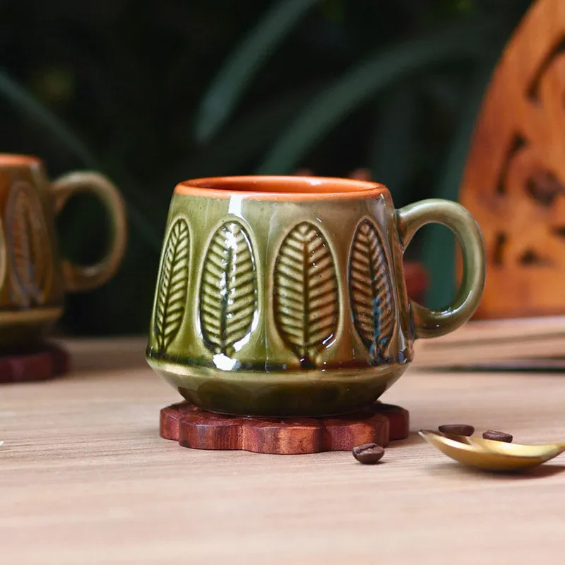 Bergo Red & Green Cup (200 ML) - Set of Two