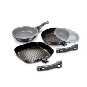 Berlinger Haus 5 Pieces Frypan Set Metallic Line Carbon Pro Collection