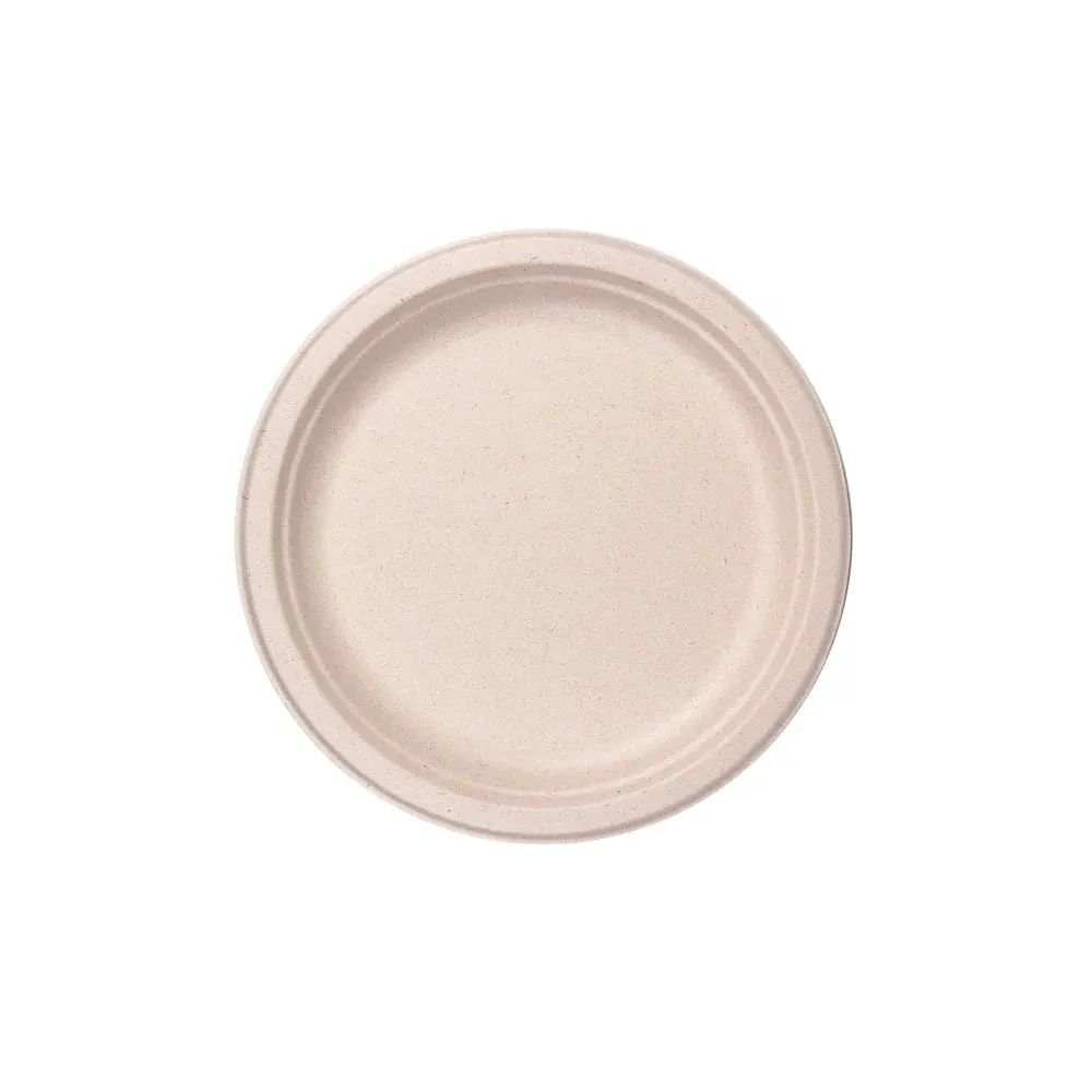 Biodegradable Sugarcane Plate 17cm ‚Äì 10pcs