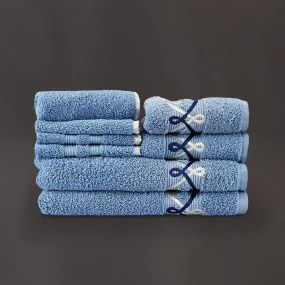 Blue Silly Cuddly Towel (Set of Eight)