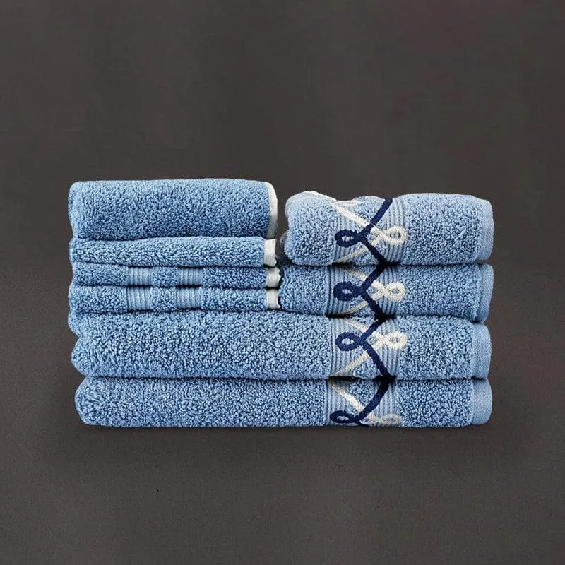 Blue Silly Cuddly Towel (Set of Eight)