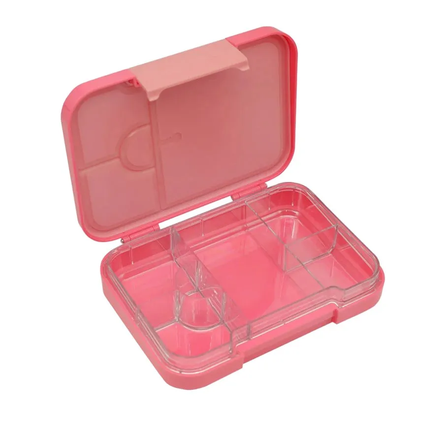 Bonjour Snax Box Uni Clip Bento Mini Lunch Box 6/4 Compartments (Pink Unicorn)