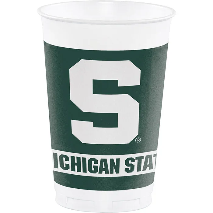 Bulk Michigan State University 20 oz Plastic Cups (96 per Case)