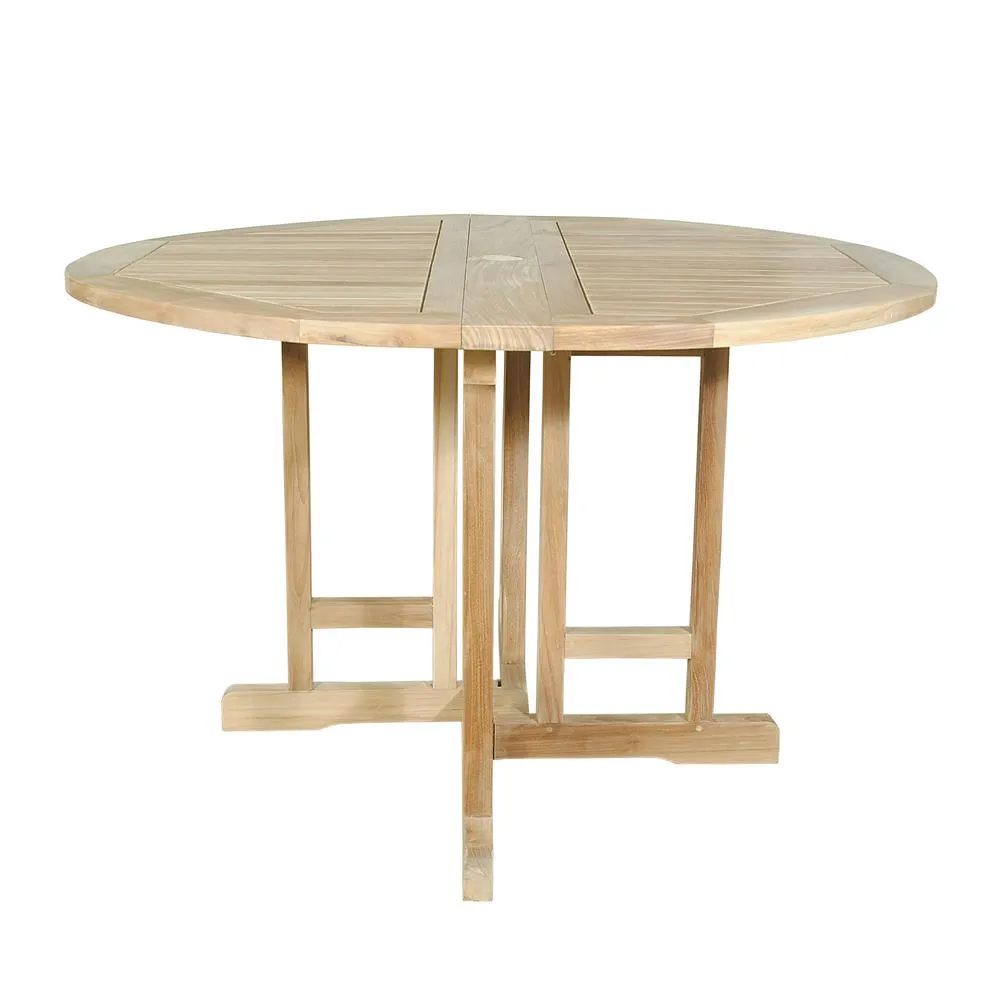 Butterfly 47" Round Folding Table By Anderson Teak
