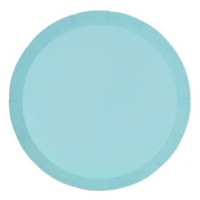 Classic Pastel Blue Paper Plates - Pack of 20