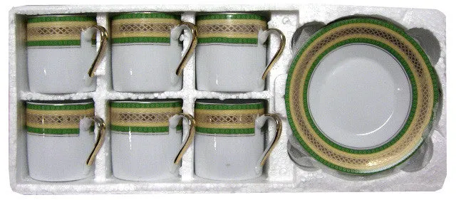 Coffee Cups and Saucers, Small, 12pc (style CG90A)