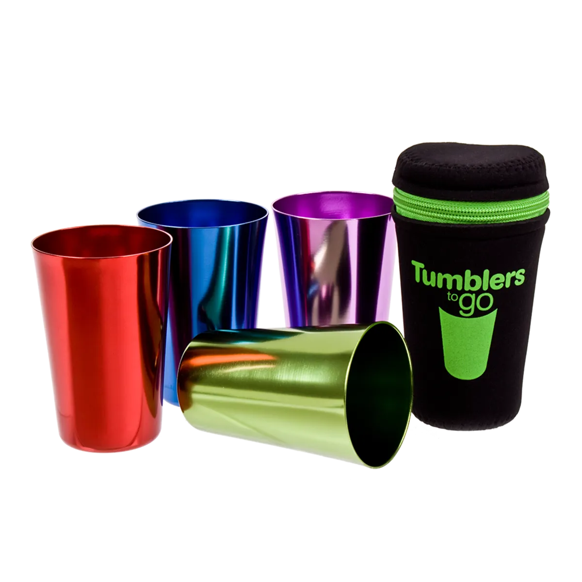 Coloured Tumblers To Go - Set of 4