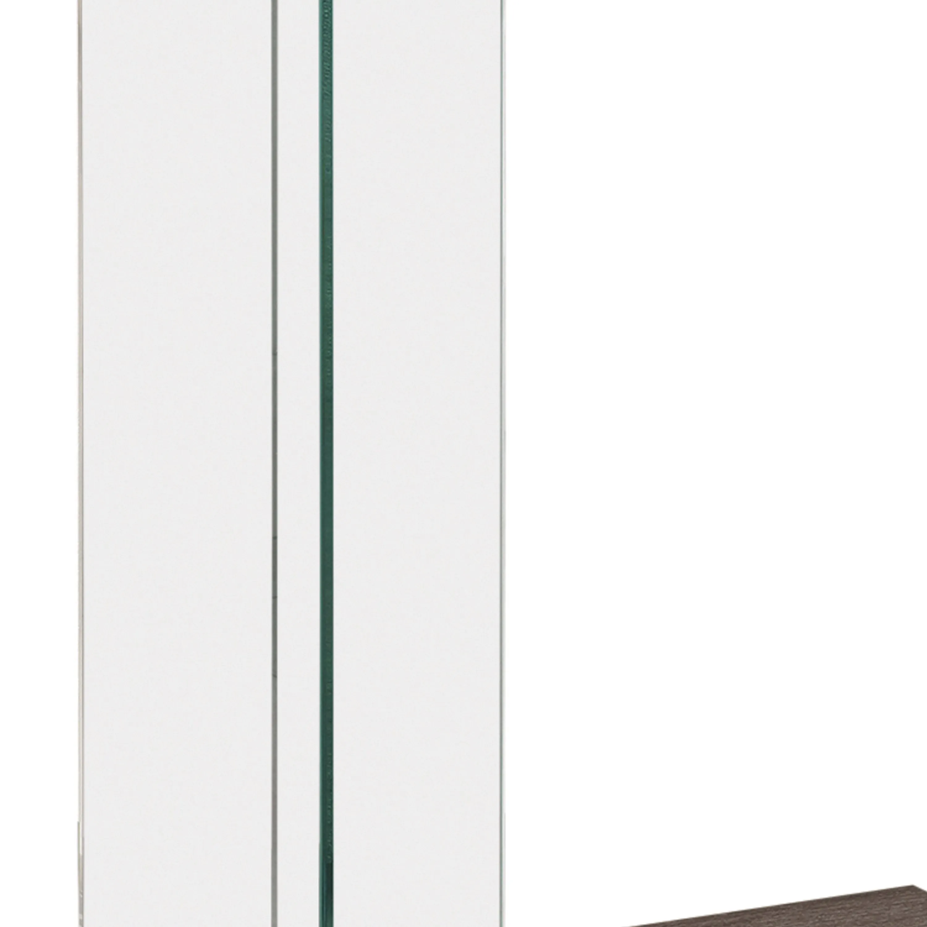 Contemporary Wood And Glass Snack Table, Gray And Clear By Benzara