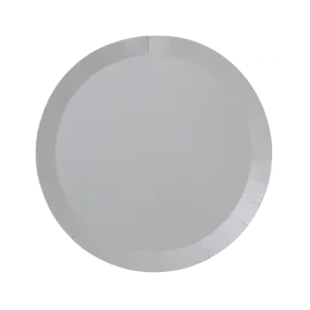 Cool Grey Paper Snack Plates - Pack of 20