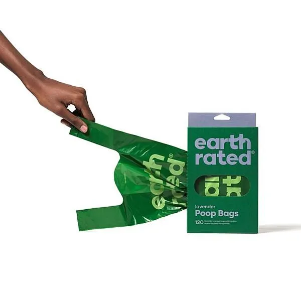 Earth Rated Easy-Tie Handle Bags Lavender 120-Pack