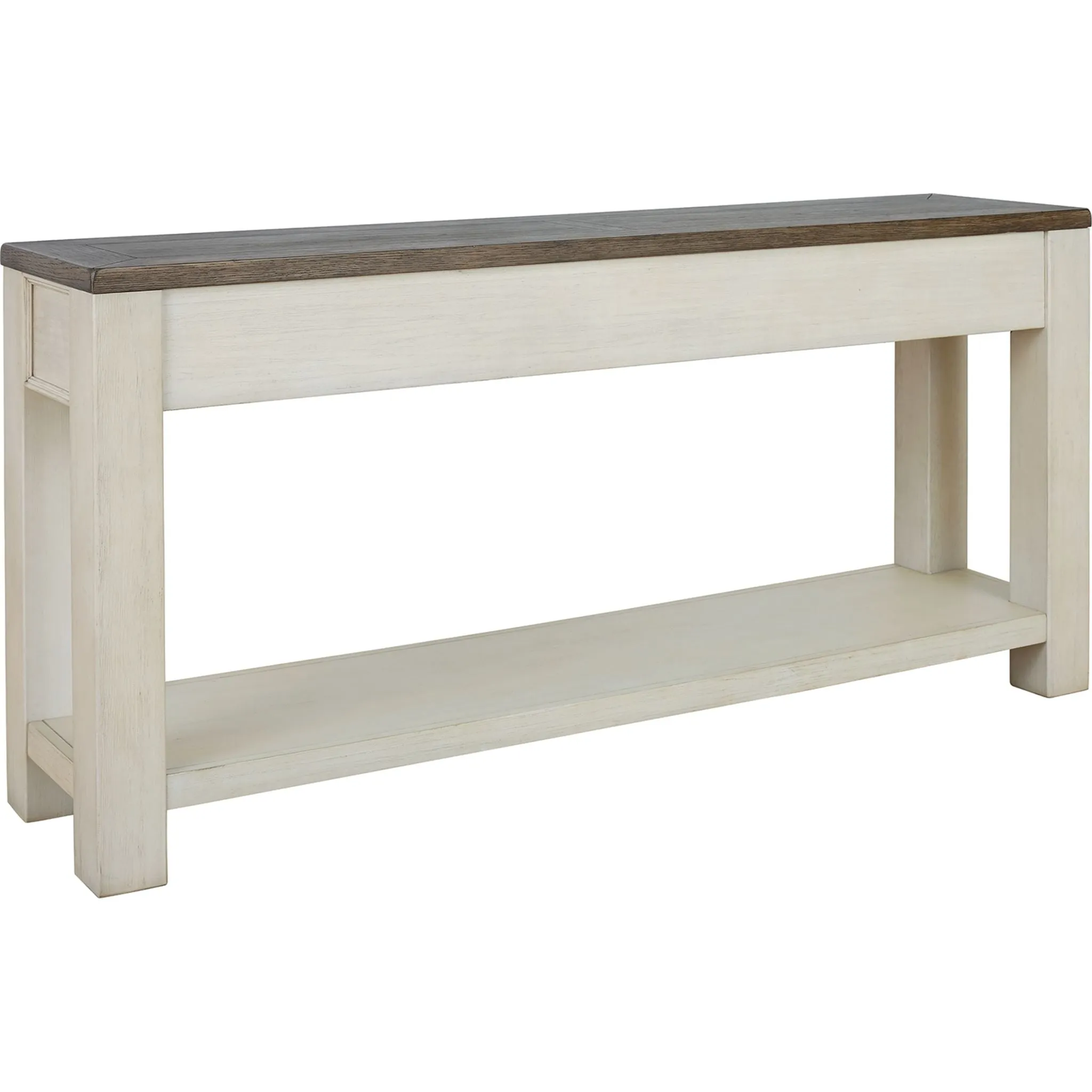 Elanbach Sofa Table - Brown/White