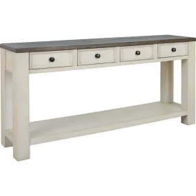Elanbach Sofa Table - Brown/White