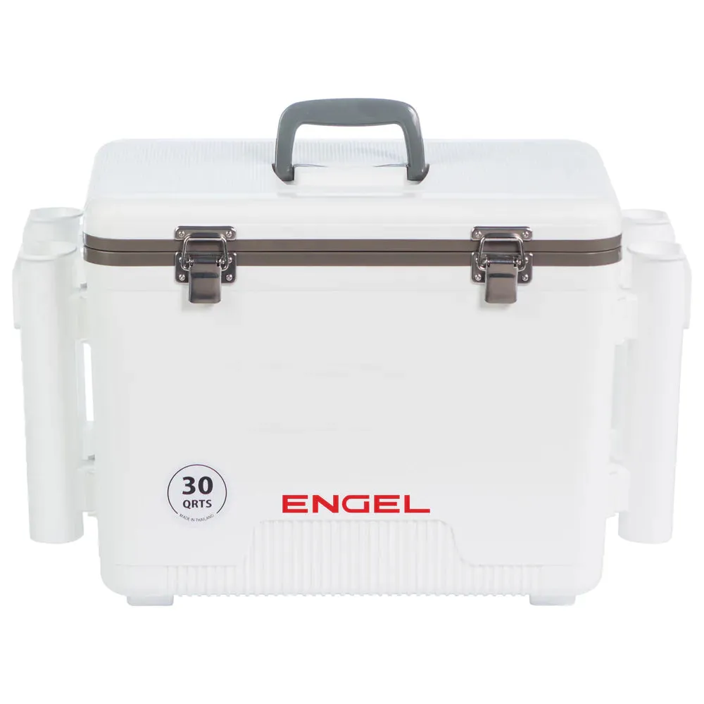 Engel 30 Quart Drybox/Cooler with Rod Holders