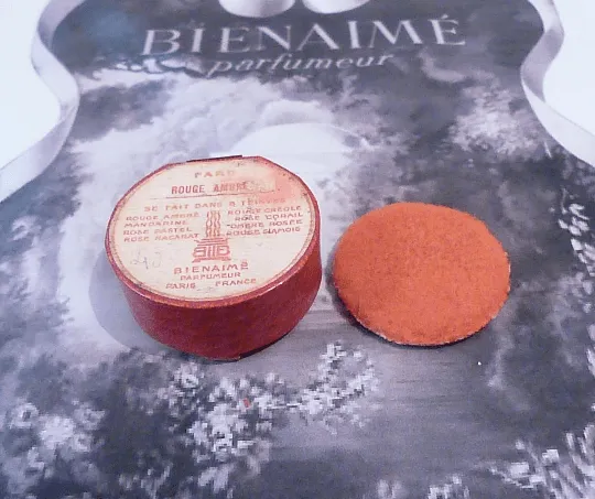 Extremely Rare Antique Compact ROUGE Robert Bienaime