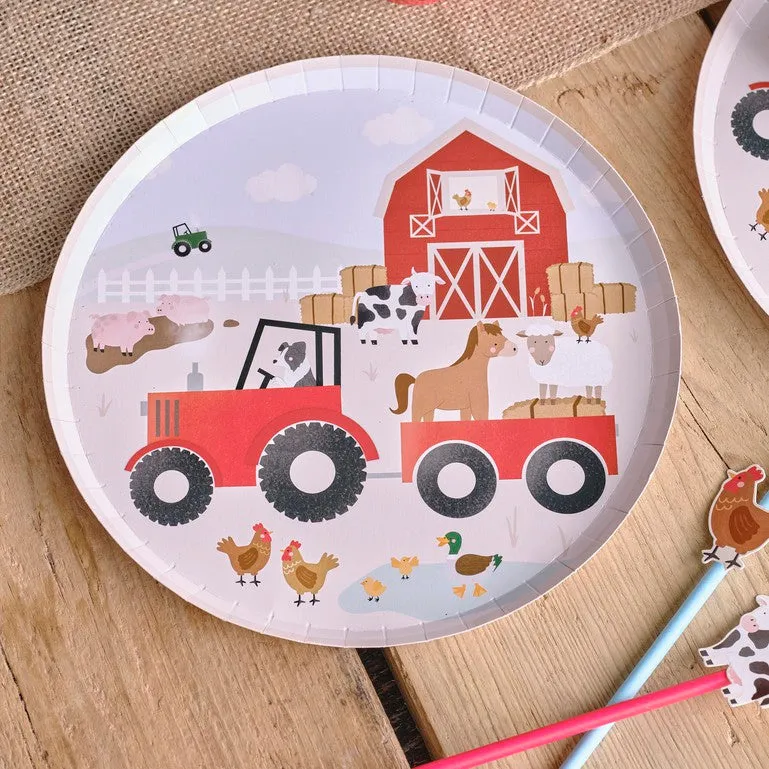 Farm Animals  Eco Friendly Paper Plates