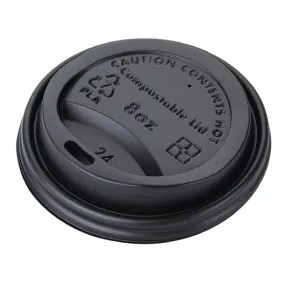 Fiesta Green Compostable Coffee Cup Lids 225ml / 8oz (Pack of 50) - DS054