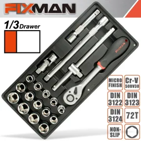 FIXMAN FIXMAN 19-PC 1/2' DR.SOCKETS & ACCESSORIES FIX F1BT76