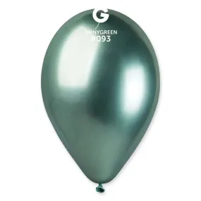 Gemar - 13" Shiny Green Latex Balloons #093 (25pcs)