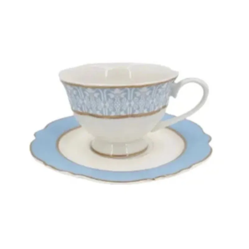 Green Tea/Qahwa Cup & Saucer Sky Set 6Pcs