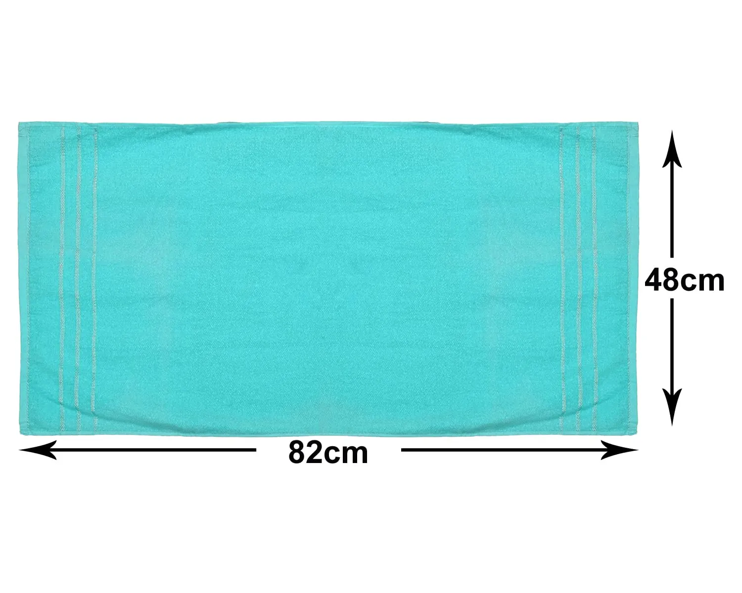 Heart Home Super Soft, Fluffy, Absorbent Cotton Baby, Kids Bath, Face Towel Perfect for Daily Use, 19"x38" (Blue), Standard