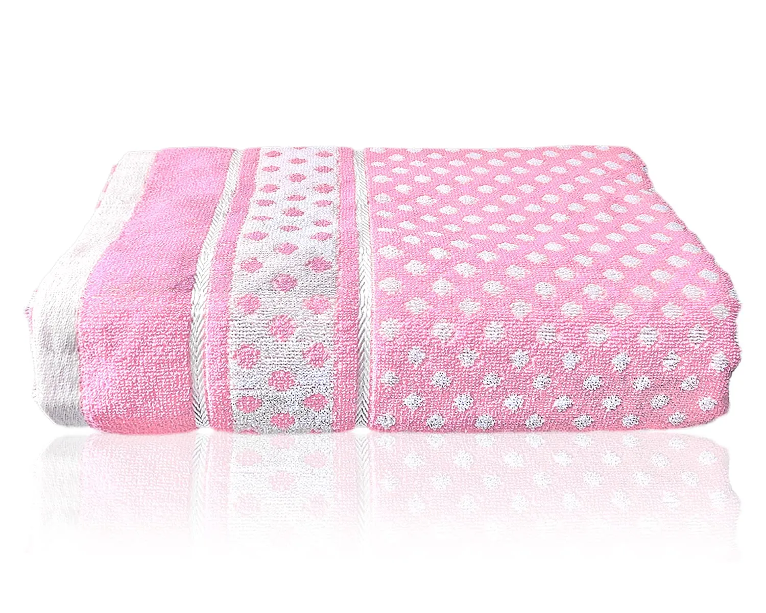 Heart HomeDot Printed Super Soft, Fluffy, and Absorbent, Cotton Bath Towel Perfect for Daily Use, 30"x60"- Pack of 3 (Sky Blue & Pink & Orange)