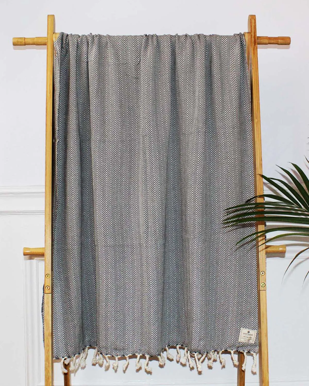 HERRINGBONE DESIGN TURKISH BATH TOWEL