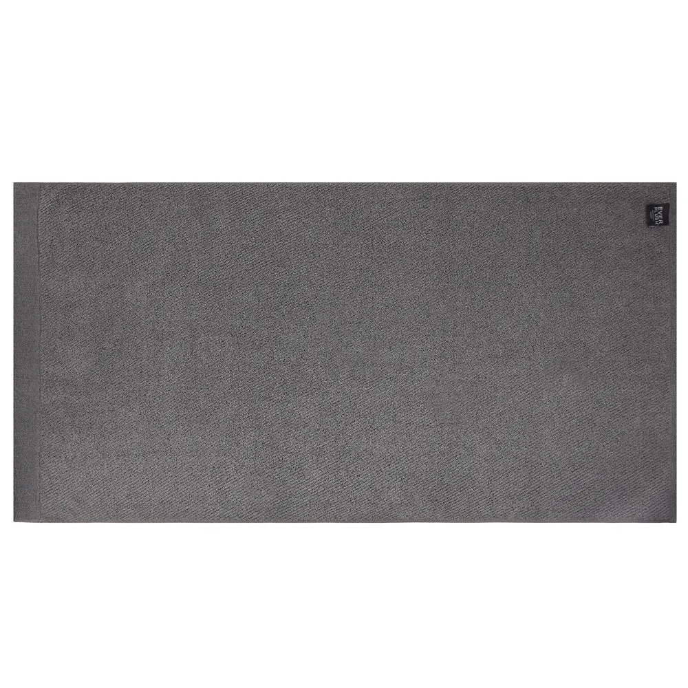 Hokime Ribbed Towels, Bath Towel Set - 6 Piece, Shitake Grey