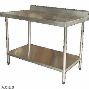 JEMI S/S Corner BENCH WITH SPLASH BACK 900mm wide