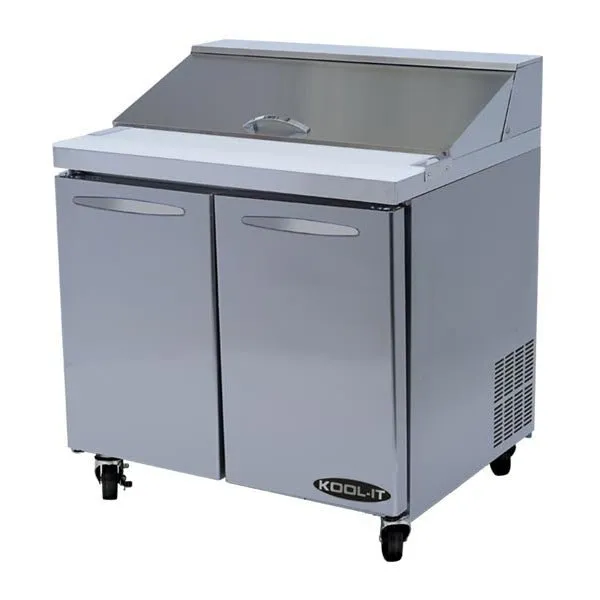 Kool-It KST-36-2 36" 2-Section Refrigerated Sandwich Prep Table